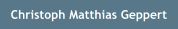 Christoph Matthias Geppert